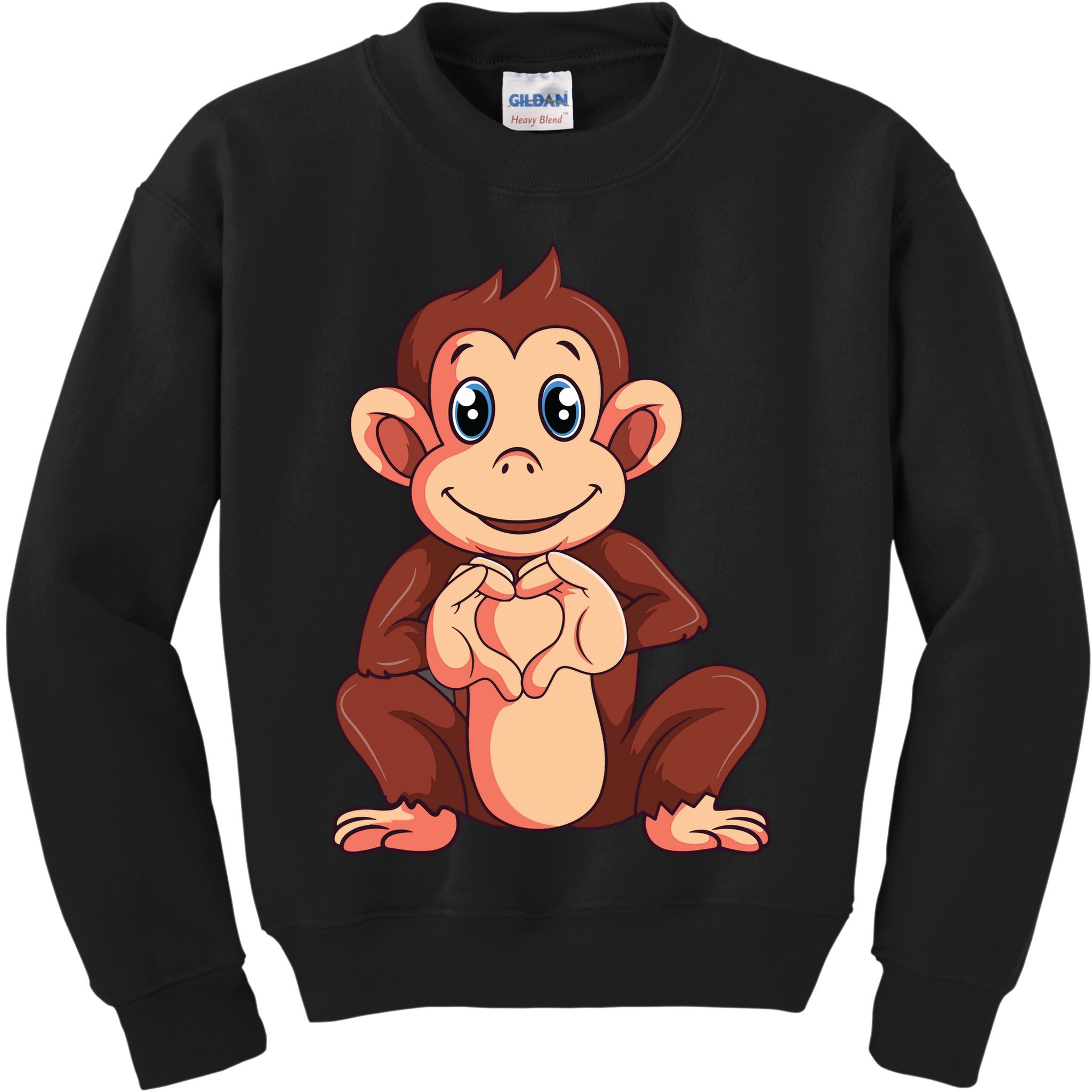 Monkey Lover Kids Sweatshirt