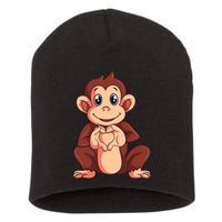 Monkey Lover Short Acrylic Beanie