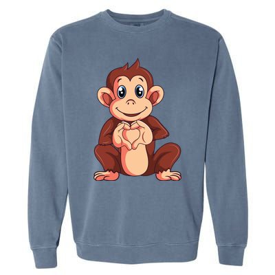 Monkey Lover Garment-Dyed Sweatshirt