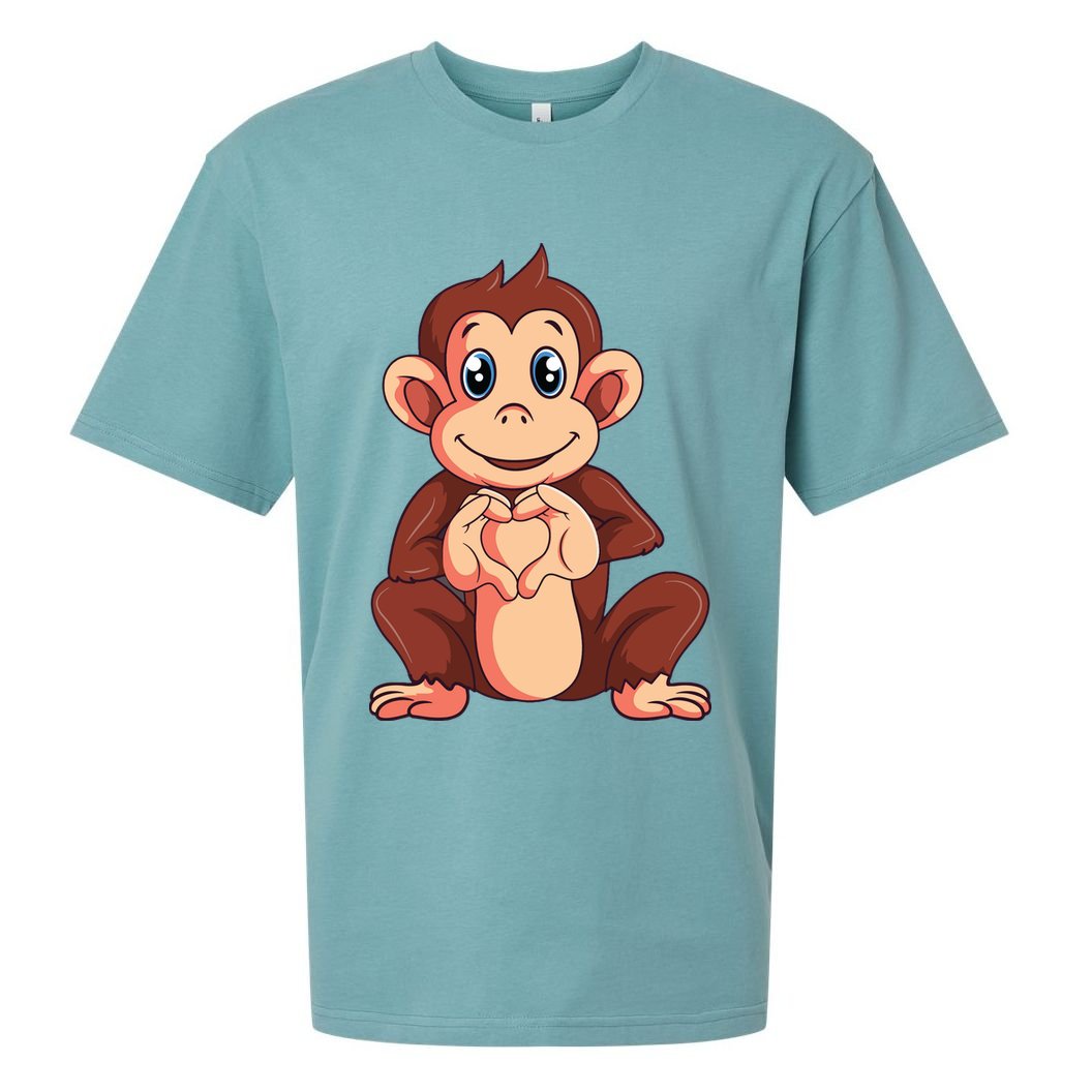 Monkey Lover Sueded Cloud Jersey T-Shirt