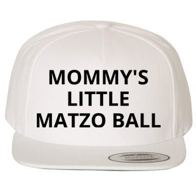 MommyS Little Matzo Ball Wool Snapback Cap