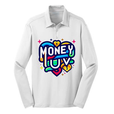 Money Luv Silk Touch Performance Long Sleeve Polo