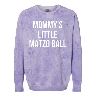 MommyS Little Matzo Ball Colorblast Crewneck Sweatshirt