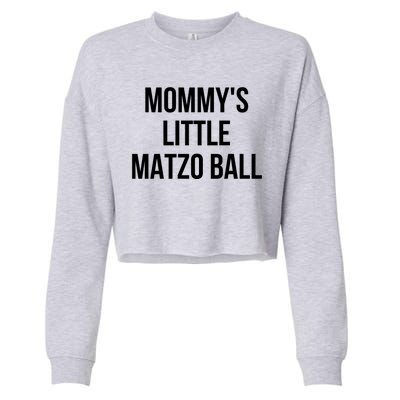 MommyS Little Matzo Ball Cropped Pullover Crew