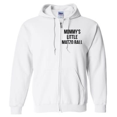 MommyS Little Matzo Ball Full Zip Hoodie