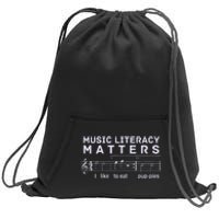 Music Literacy Matters Puppies Song Sweatshirt Cinch Pack Bag