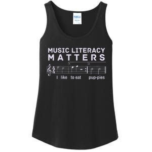 Music Literacy Matters Puppies Song Ladies Essential Tank