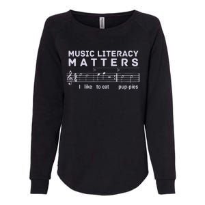 Music Literacy Matters Puppies Song Womens California Wash Sweatshirt