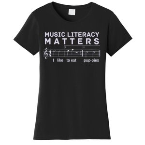 Music Literacy Matters Puppies Song Women's T-Shirt