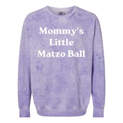 MommyS Little Matzo Ball Colorblast Crewneck Sweatshirt