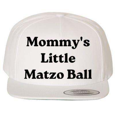 MommyS Little Matzo Ball Wool Snapback Cap