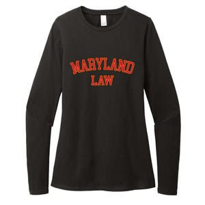 Maryland Law Maryland Bar Graduate Gift Lawyer College Meaningful Gift Womens CVC Long Sleeve Shirt