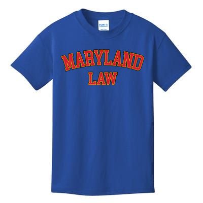 Maryland Law Maryland Bar Graduate Gift Lawyer College Meaningful Gift Kids T-Shirt