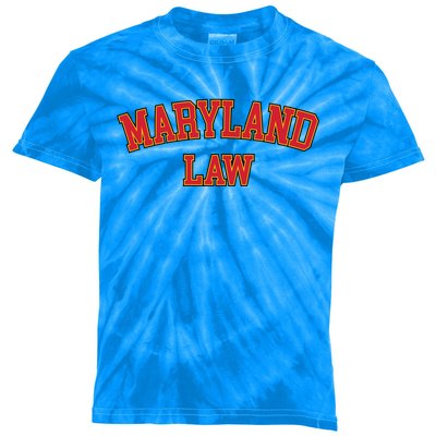 Maryland Law Maryland Bar Graduate Gift Lawyer College Meaningful Gift Kids Tie-Dye T-Shirt