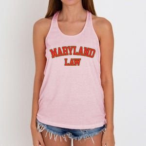 Maryland Law Maryland Bar Graduate Gift Lawyer College Meaningful Gift Women's Knotted Racerback Tank