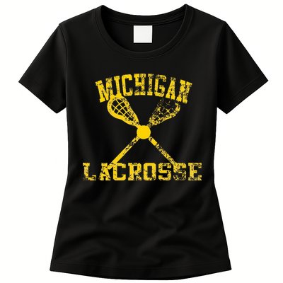 Michigan Lacrosse Womens T-Shirt
