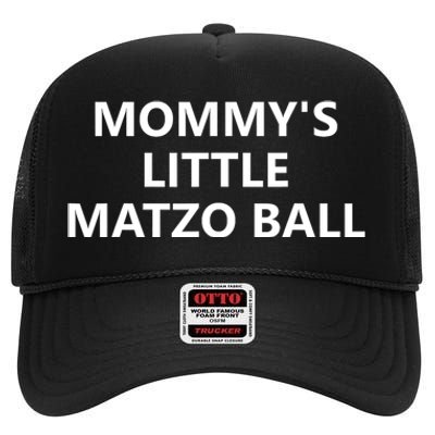 MommyS Little Matzo Ball High Crown Mesh Back Trucker Hat