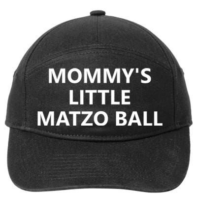 MommyS Little Matzo Ball 7-Panel Snapback Hat