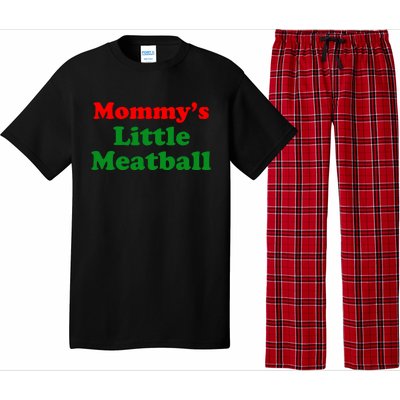 Mommys Little Meatball Funny Italian Joke Pajama Set