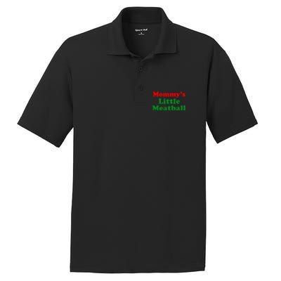 Mommys Little Meatball Funny Italian Joke PosiCharge RacerMesh Polo