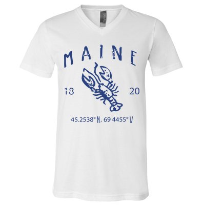 Maine Lobster V-Neck T-Shirt