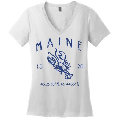 Maine Lobster Women's V-Neck T-Shirt