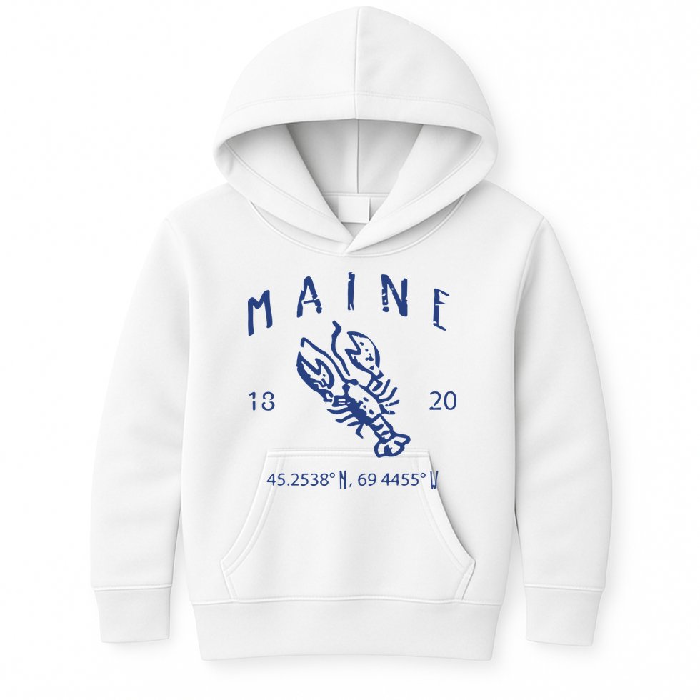 Maine Lobster Kids Hoodie