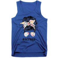 Mom Life Messy Hair Bun Mothers Day Cool Gift Tank Top