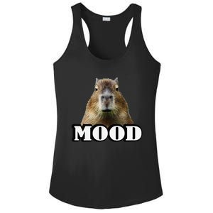 Meme Lover Mood Capybara Ladies PosiCharge Competitor Racerback Tank