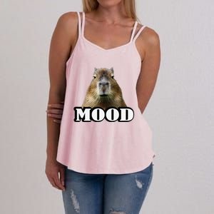 Meme Lover Mood Capybara Women's Strappy Tank