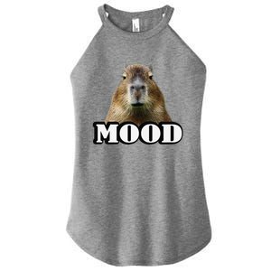 Meme Lover Mood Capybara Women's Perfect Tri Rocker Tank