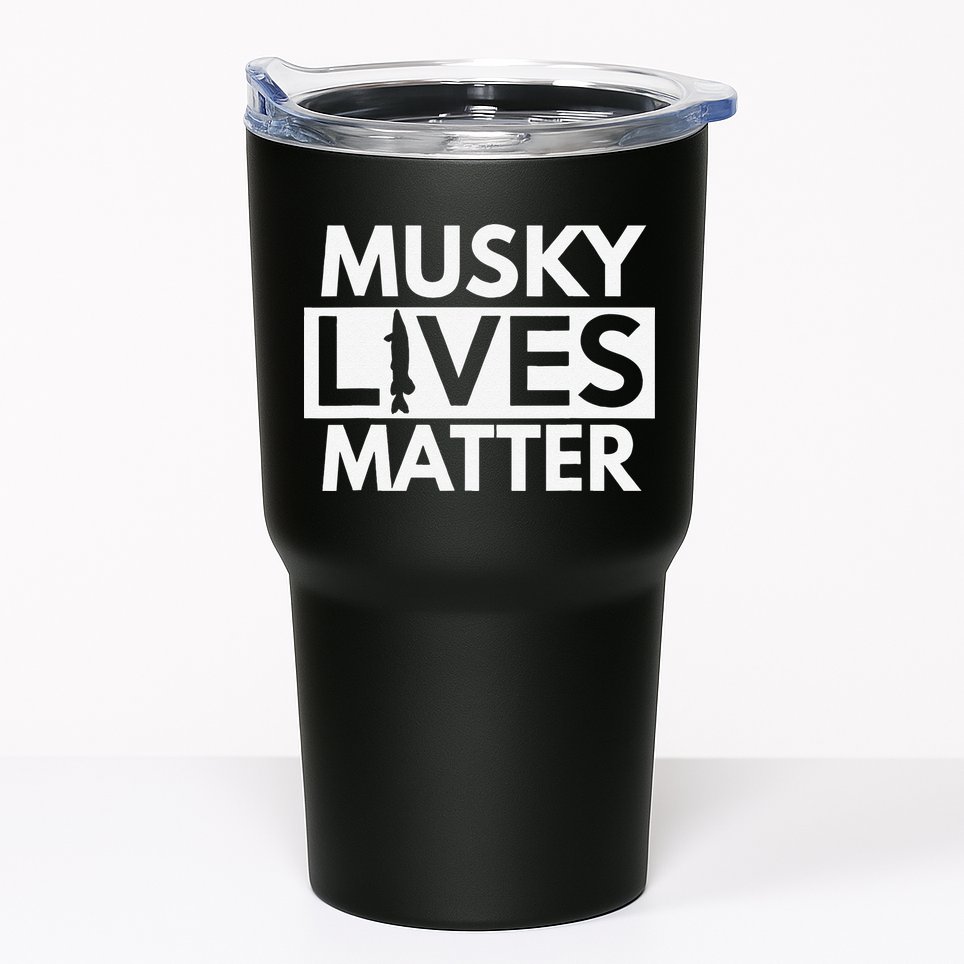 Musky Lives Matter Funny Muskie Fishing Tumbler