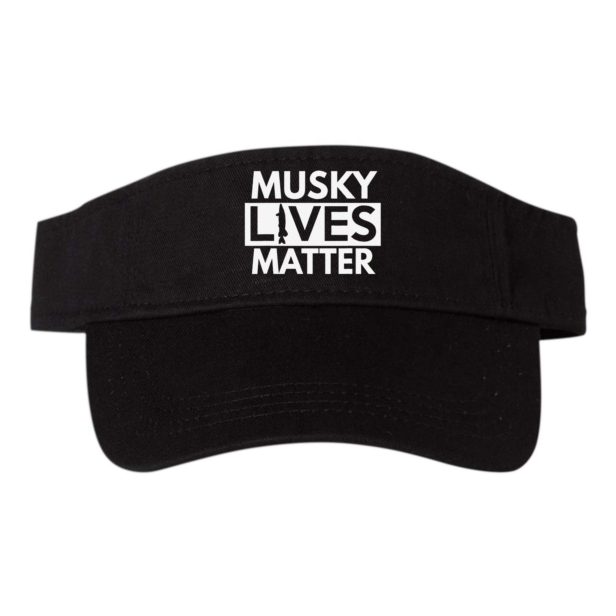 Musky Lives Matter Funny Muskie Fishing Visor