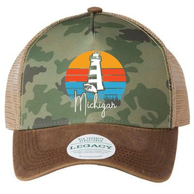 Michigan Lighthouse Legacy Tie Dye Trucker Hat