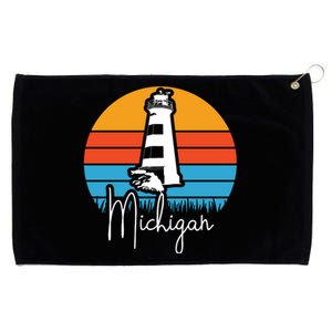 Michigan Lighthouse Grommeted Golf Towel