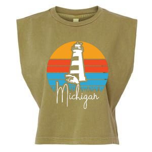 Michigan Lighthouse Garment-Dyed Women's Muscle Tee