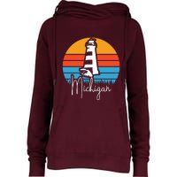 Michigan Lighthouse Womens Funnel Neck Pullover Hood