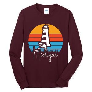 Michigan Lighthouse Tall Long Sleeve T-Shirt