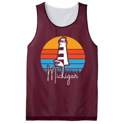 Michigan Lighthouse Mesh Reversible Basketball Jersey Tank