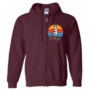 Michigan Lighthouse Full Zip Hoodie