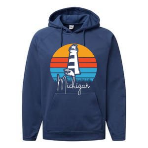 Michigan Lighthouse Performance Fleece Hoodie