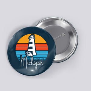 Michigan Lighthouse Button