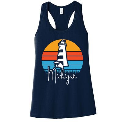 Michigan Lighthouse Women's Racerback Tank