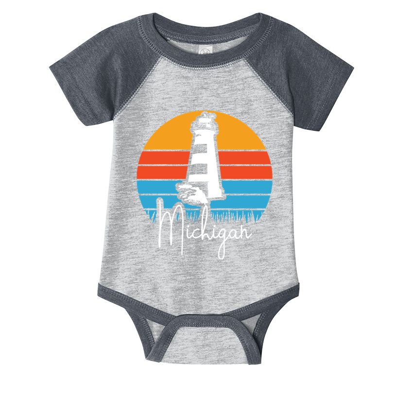 Michigan Lighthouse Infant Baby Jersey Bodysuit