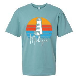 Michigan Lighthouse Sueded Cloud Jersey T-Shirt