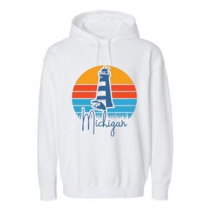 Michigan Lighthouse Garment-Dyed Fleece Hoodie