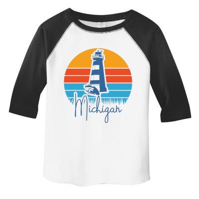 Michigan Lighthouse Toddler Fine Jersey T-Shirt