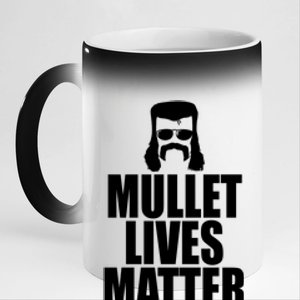 Mullet Lives Matter 11oz Black Color Changing Mug