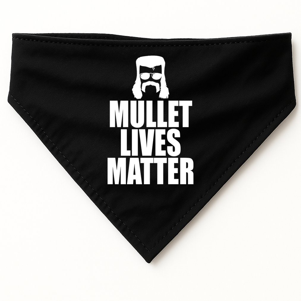 Mullet Lives Matter USA-Made Doggie Bandana