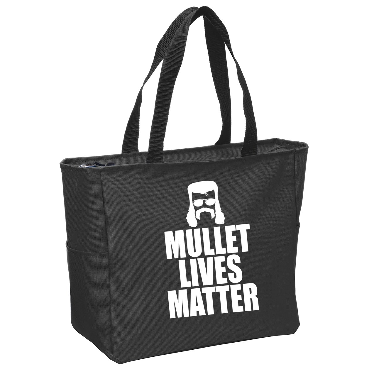 Mullet Lives Matter Zip Tote Bag